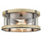 Farmhouse Flush Mount Ceiling Light Seeded Glass Shades Drum 2-light